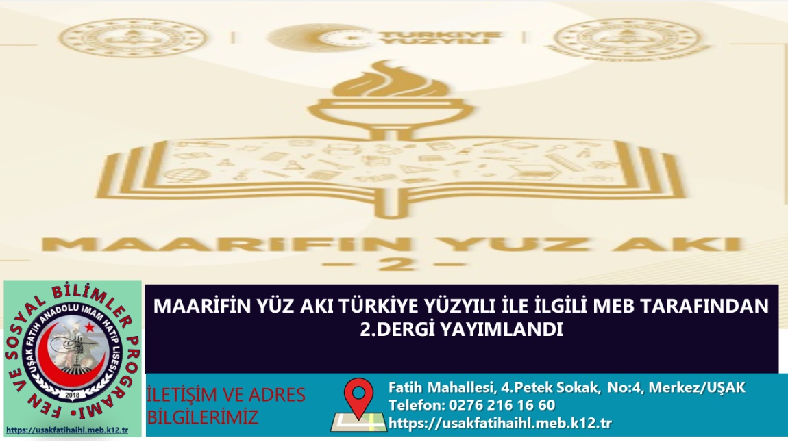 MİLLİ EĞİTİM BAKANLIĞIMIZ TÜRKİYE YÜZYILI MAARİF MODELİ İLE İLGİLİ 2.DERGİYİ YAYIMLADI.DERGİ İÇERİĞİNE AŞAĞIDAKİ LİNKTEN ULAŞABİLİRSİNİZ.