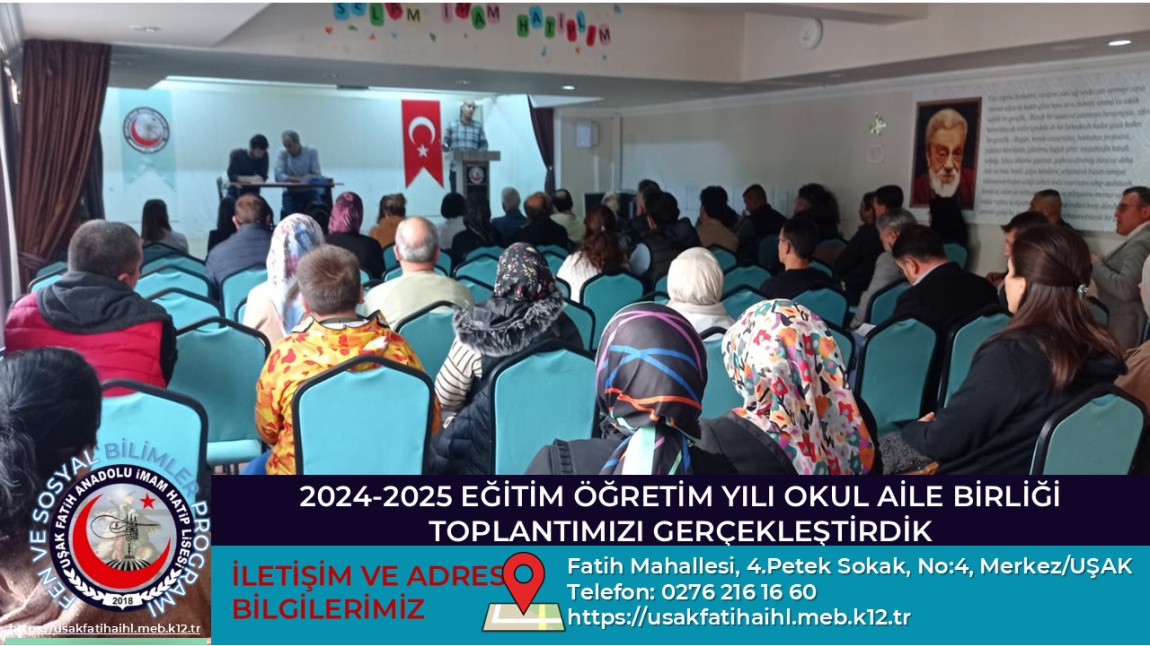 2024-2025 OKUL AİLE BİRLİĞİ TOPLANTISI