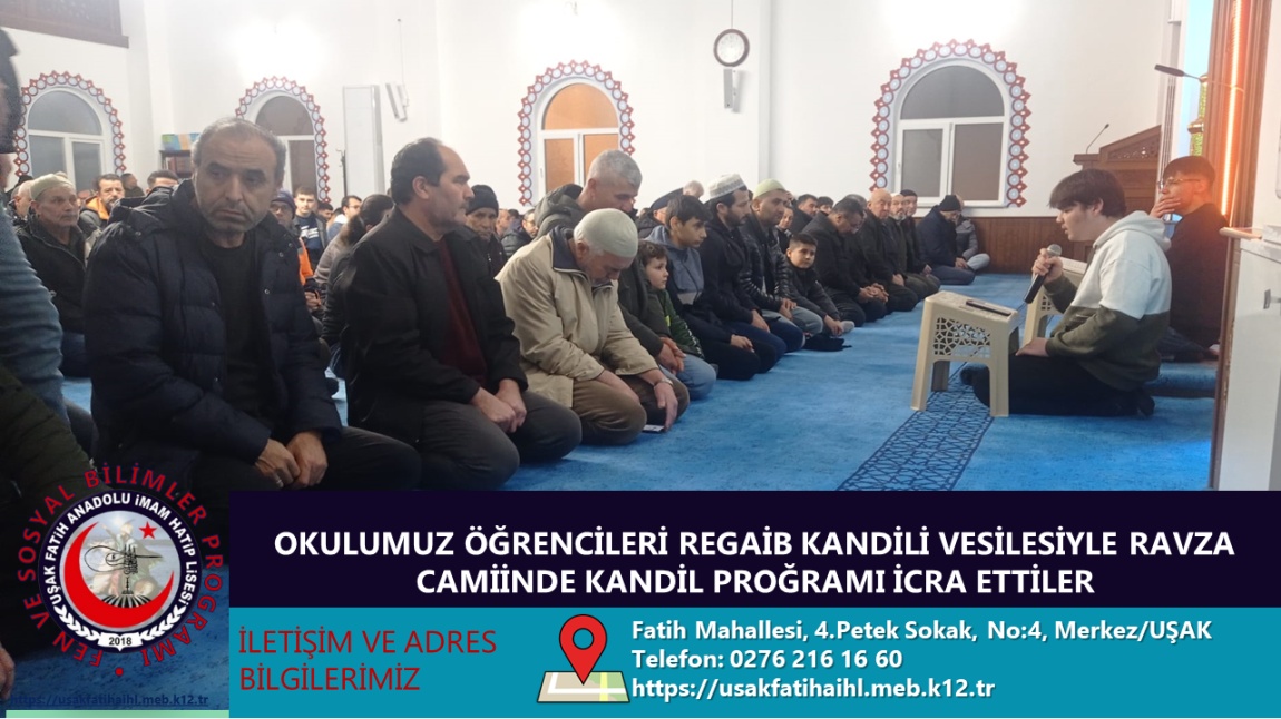 OKULUMUZUN REGAİB KANDİLİ PROĞRAMI