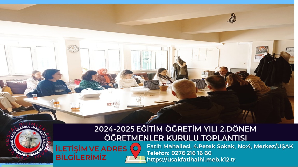 2024-2025 EĞİTİM ÖĞRETİM YILI 2.DÖNEM ÖĞRETMENLER KURULU TOPLANTIMIZI GERÇEKLEŞTİRDİK