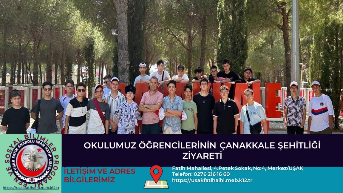 ÖĞRENCİLERİMİZİN ÇANAKKALE ŞEHİTLİK ZİYARETİ